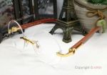 Buy Wholesale AAA Grade Cartier Brown & Gold Glasses / NO Frame
